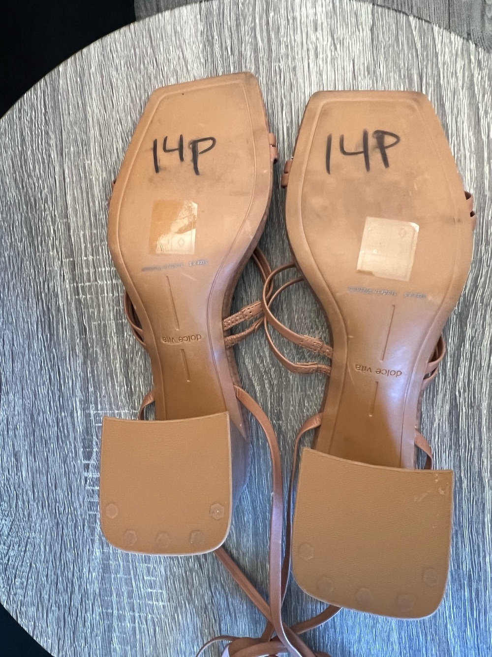 Anthropologie Dolce Vita Clear Paxx Luggage Stella Heels- Size 8.5 - Picture 15 of 15